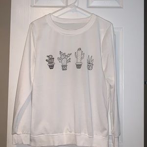 Lightweight plant sweatshirt